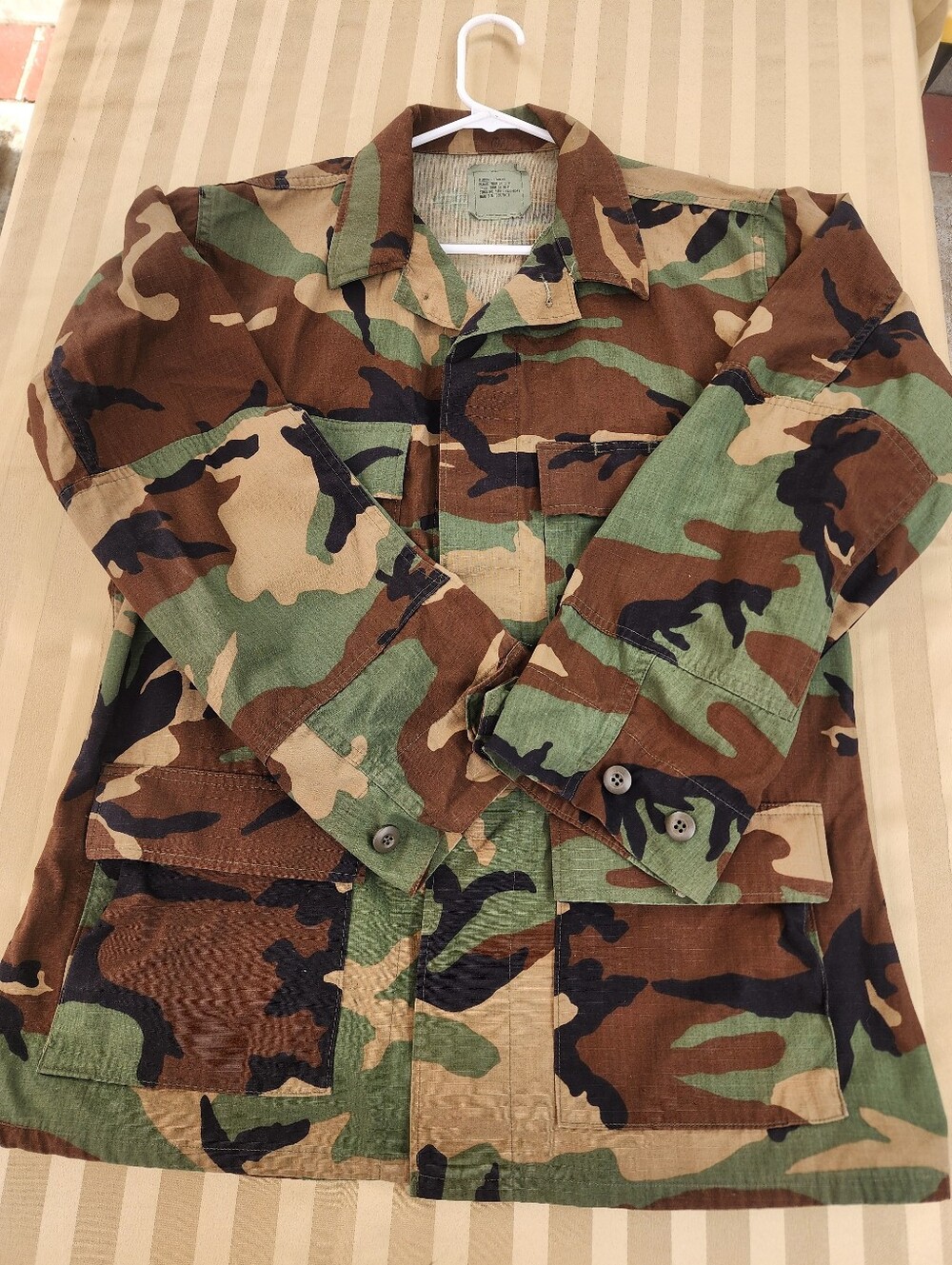 Classic Camo Military Utility Jacket - Brown/Green Medium Regulaer